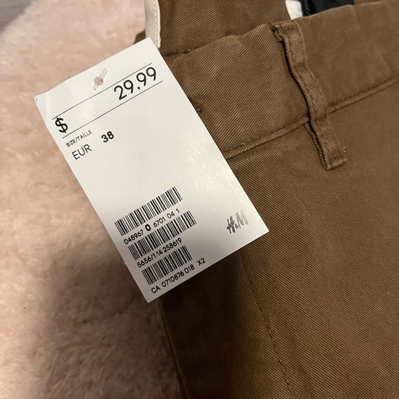 NWT H&M Mens skinny fit stretch pants size 38 - Picture 2 of 3